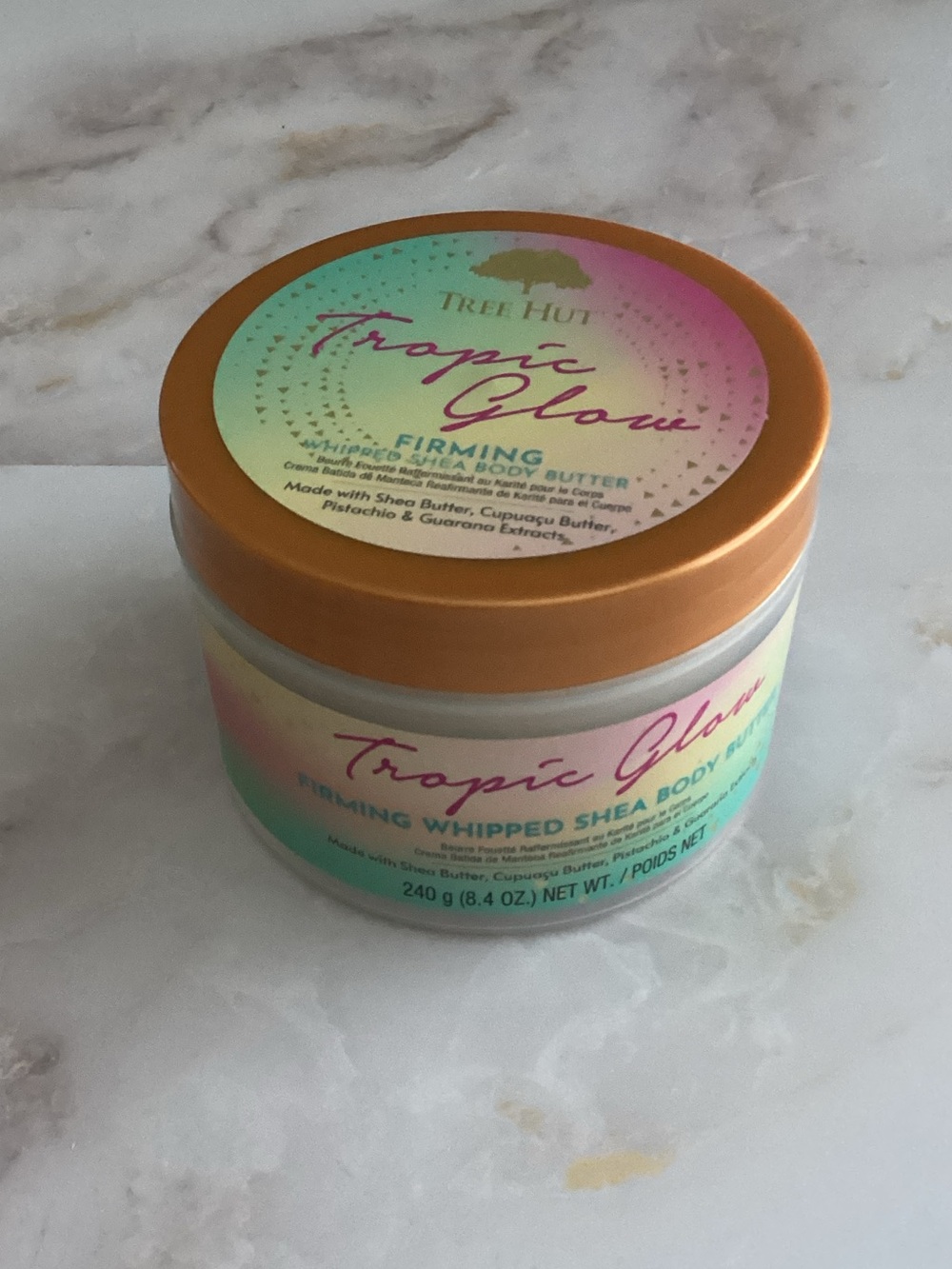 new tree hut firming glow body cream